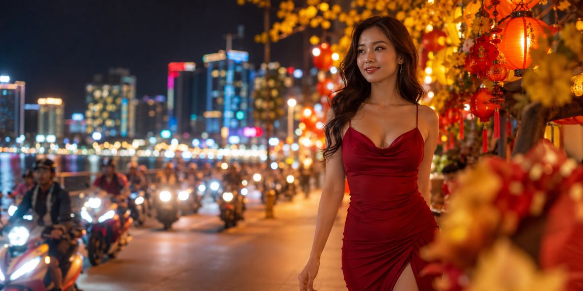 Người dùng theo dõi kèo bóng đá tại chợ đêm Nha Trang trên điện thoại